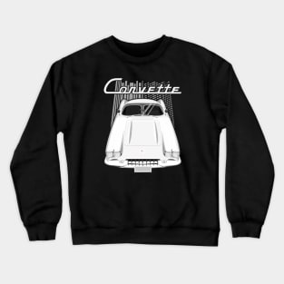 Corvette C1 1958-1960 - White Crewneck Sweatshirt